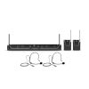 LD Systems U306 BPH 2 - Dual - Sistema microfonico senza fili con 2 x Bodypack e 2 x Auricolari - 655 -  679 MHz