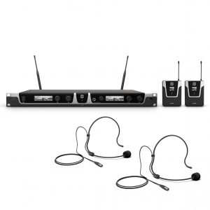 LD Systems U505 BPH 2 - Dual - Sistema per Radiomicrofono con 2 x Bodypack e 2 x Headset