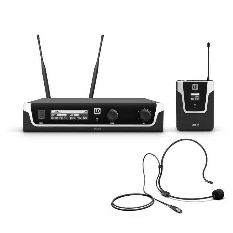 LD Systems U508 BPH - Sistema per Radiomicrofono con Bodypack e Headset - 823 – 832 MHz + 863 – 865 MHz.