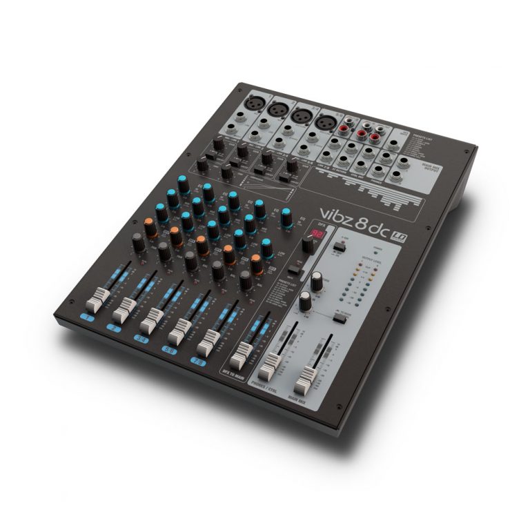 LD Systems VIBZ 8 DC - Mixer compatto a 8 canali con DFX e compressore