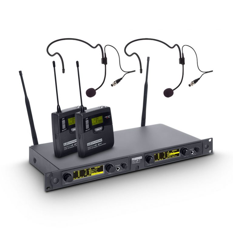 LD Systems WIN 42 BPH 2 - Dual - Sistema per Radiomicrofono con 2 x Belt Pack e 2 x Headset