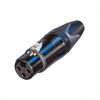 Neutrik C3 FXX-B - 3 Pin female XLR Connector black with Gold Contacts