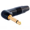 Neutrik NP2RX-B - 6.3 mm Angled Jack Plug 2 Pin Mono male, black