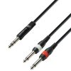 Adam Hall Cables K3 YVPP 0600 - Cavo Audio Jack stereo da 6,3 mm a 2 x Jack mono da 6,3 mm 6 m