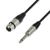 Adam Hall Cables K4 MFP 0500 - Cavo microfono REAN XLR femmina a jack mono da 6,3 mm 5 m