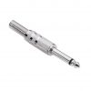 Adam Hall Connectors 7516 - Spina Jack da 6,3 mm mono argento