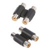 Adam Hall Connectors 7552 - Adattatore 2 x mono RCA femmina a 2 x mono RCA femmina