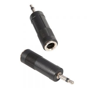 Adam Hall Connectors 7554 - Adattatore Jack mono femmina 6,3 mm a mono RCA maschio 3,5 mm