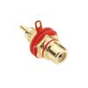 Adam Hall Connectors 7635 RED - Presa RCA dorata rossa