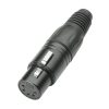 Adam Hall Connectors 7885 - Connettore XLR femmina a 5 poli nero