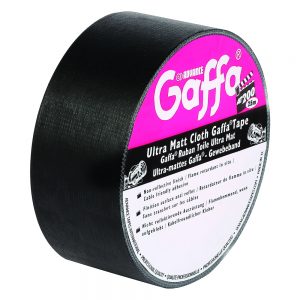 Advance Tapes 5805 BLK - Nastro Adesivo Gaffer opaco nero 50mm x 50m