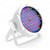 Cameo FLAT PAR RGB 10 IR WH - Proiettore PAR spot RGB PIATTO a 144 LED da 10 mm in alloggiamento bianco con telecomando a infrarossi opzionale