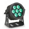 Cameo FLAT PRO 7 - Proiettore PAR RGBWA PIATTO a 7 LED da 10 W in alloggiamento nero