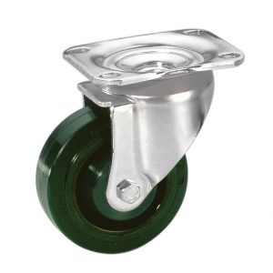 Guitel 37025 - Ruota Orientabile Heavy Duty 100 mm con Ruota verde