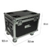 BSL MR-IMPACT-6LED FLIGHT CASE PER IL TRASPORTO DI 2 EFFETTI LUCE IMPACT-6LED