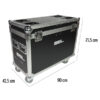 BSL MR-MAGICBEAM-7 FLIGHT CASE PER IL TRASPORTO DI 2 TESTEMOBILI MAGICBEAM-7