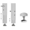 GUIL PTA6-P/40-60 PIEDE TELESCOPICO H 40/60CM  PER PEDANATM442XL SERIES REGOLABILE 5CM