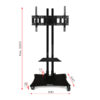 GUIL PTR-08G SUPPORTO MOBILE PER SCHERMI (REGOLABILEFINO A 80 )