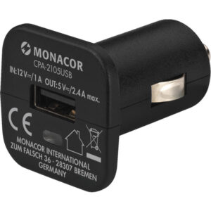 MONACOR CPA-2105USB TRASFORMATORE DI TENSIONE DC/DC USB PERAUTO