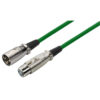 MONACOR MEC-100/GN PROLUNGA XLR - XLR, 1 M COLORE VERDE