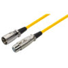 MONACOR MEC-190/GE PROLUNGA XLR - XLR, 2 M COLORE GIALLO