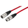 MONACOR MECN-1000/RT CAVO XLR - XLR, 10 M, CONNETTORI NEUTRIK, COLORE ROSSO