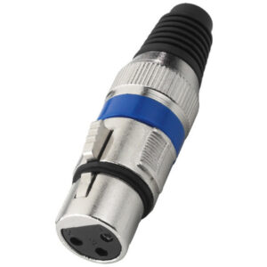 MONACOR XLR-207J/BL CONNETTORI XLR FEMMINA, 3 POLI