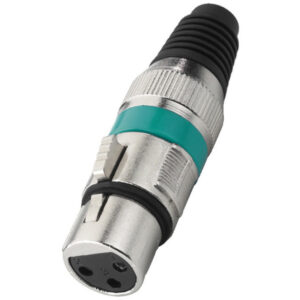 MONACOR XLR-207J/GN CONNETTORI XLR FEMMINA, 3 POLI