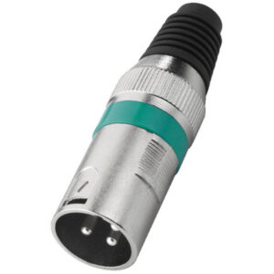 MONACOR XLR-207P/GN CONNETTORI XLR, 3 POLI