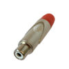 ZZIPP NRZZ001PR CONNETTORE RCA FEMMINA. COLORE PEARL/ROSSO