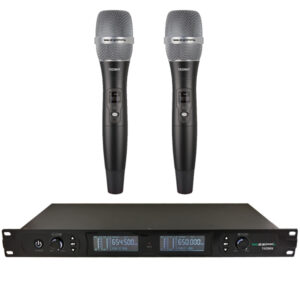 ZZIPP TXZZ800 SET CON 2 MICROFONI A GELATO WIRELESS ERICEVITORE A RACK (1UR)