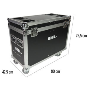 BSL MR-IMPACTBEAM-17R FLIGHT CASE PER IL TRASPORTO DI 2 TESTEMOBILI IMPACTBEAM-17R