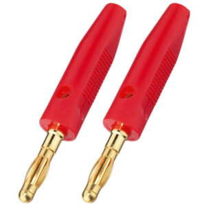 MONACOR BP-30G/RT COPPIA DI CONNETTORI A BANANA PER ALTOPARLANTI, 4 MM