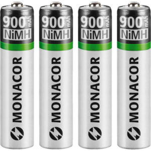 MONACOR NIMH-900R/4 BATTERIE MINISTILO RICARICABILI AL NIMH,