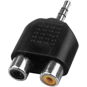 MONACOR NTA-105 ADATTATORE 2X RCA FEMMINA - 1X JACK 3,5MM STEREO