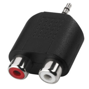 MONACOR NTA-106 ADATTATORE 2X RCA FEMMINA - 1X JACK 3,5MM STEREO