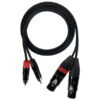 ZZIPP DZZF300 CAVO AUDIO 2 RCA MASCHIO - 2 XLR FEMMINA3M