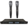 ZZIPP TXZZ800 SET CON 2 MICROFONI A GELATO WIRELESS ERICEVITORE A RACK (1UR)