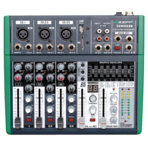 ZZIPP ZZMXE5B MIXER 5 CANALI CON LETTORE MP3, DSP E BLUETOOTH