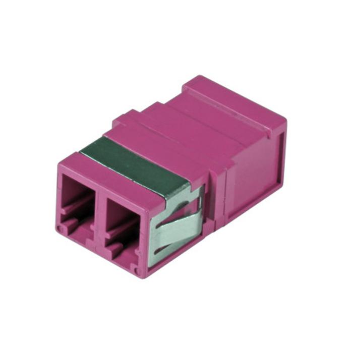 Adattatore a Bussola Keystone LC Duplex Multimodale OM4 Fucsia