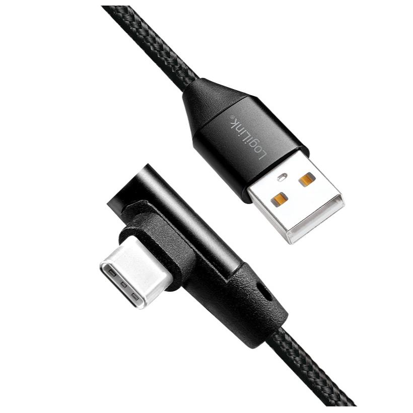 Cavo SuperSpeed USB-C™ Maschio Angolato/USB-A Maschio Dritto 0,3m Nero