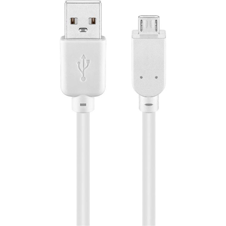 Cavo di Ricarica Rapida USB/Micro-USB 3m Bianco