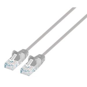 Cavo patch di rete Cat6 UTP Slim  0,5 m grigio