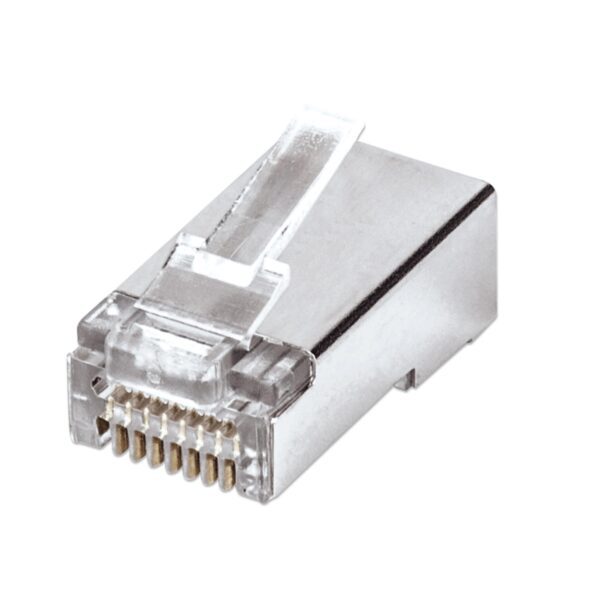 Confezione 100 Plug modulari RJ45 Cat5e FastCrimp