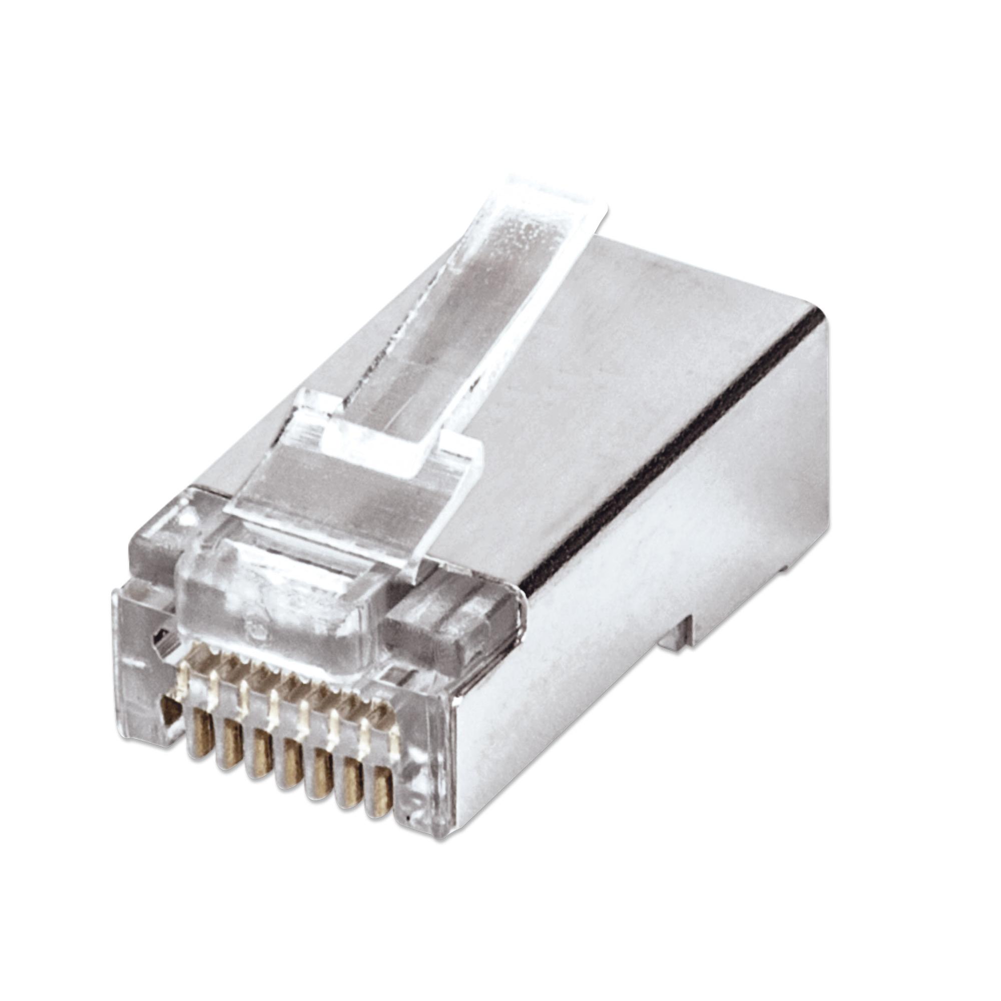 Confezione 50 plug modulari RJ45 Cat5e FastCrimp