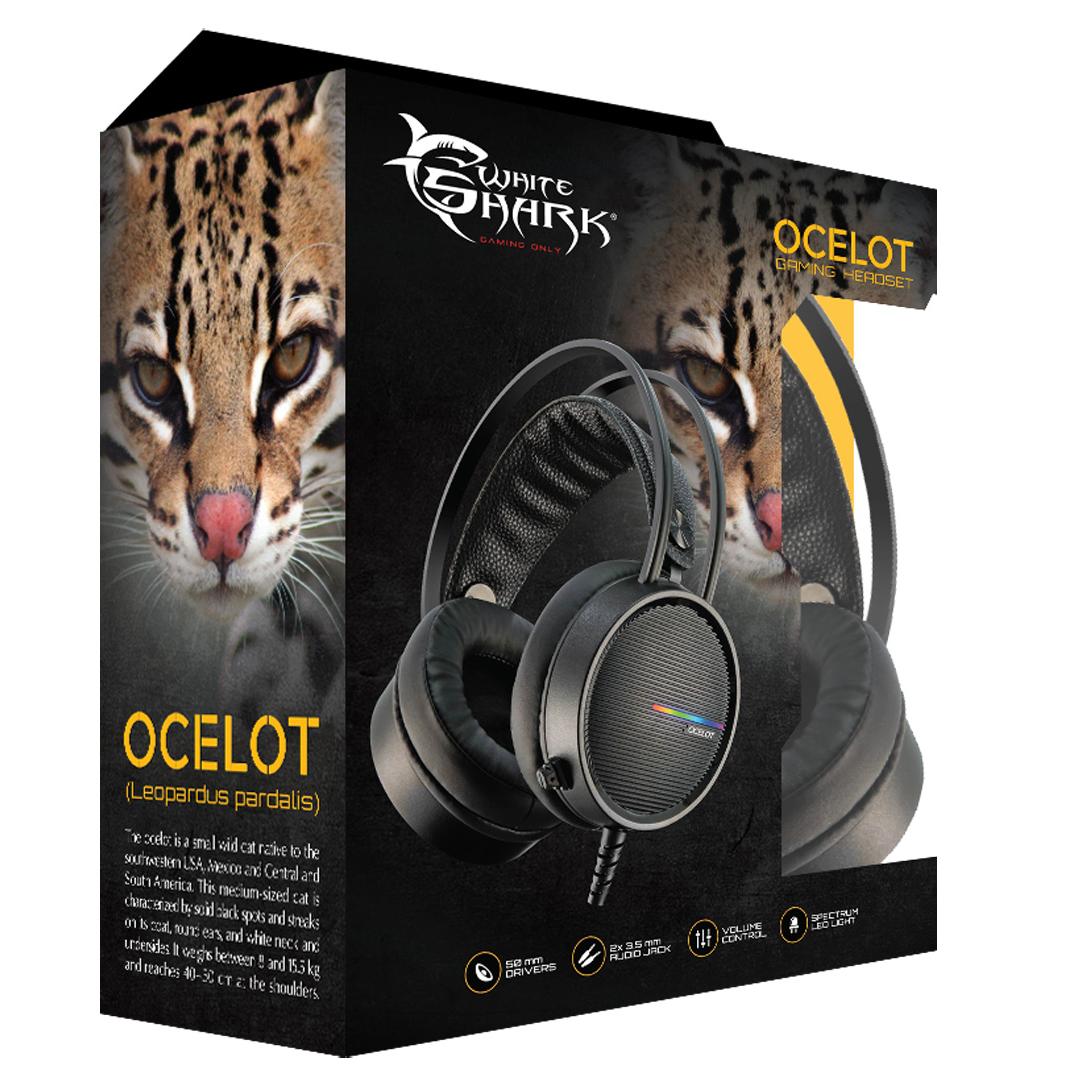 Cuffie Gaming con Microfono Nero, GH-2042 OCELOT