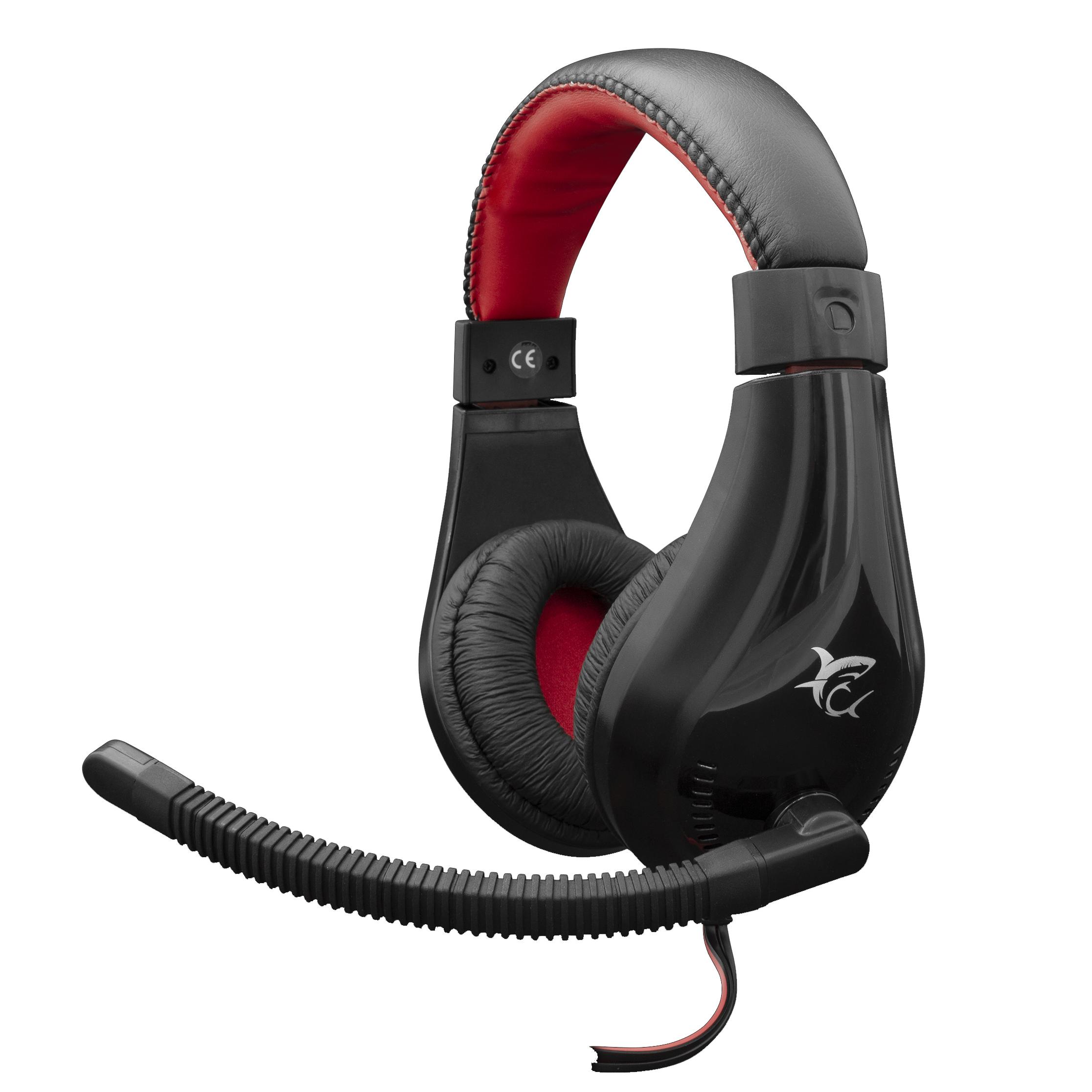 Cuffie Gaming con Microfono Serval Nero Rosso GH2040