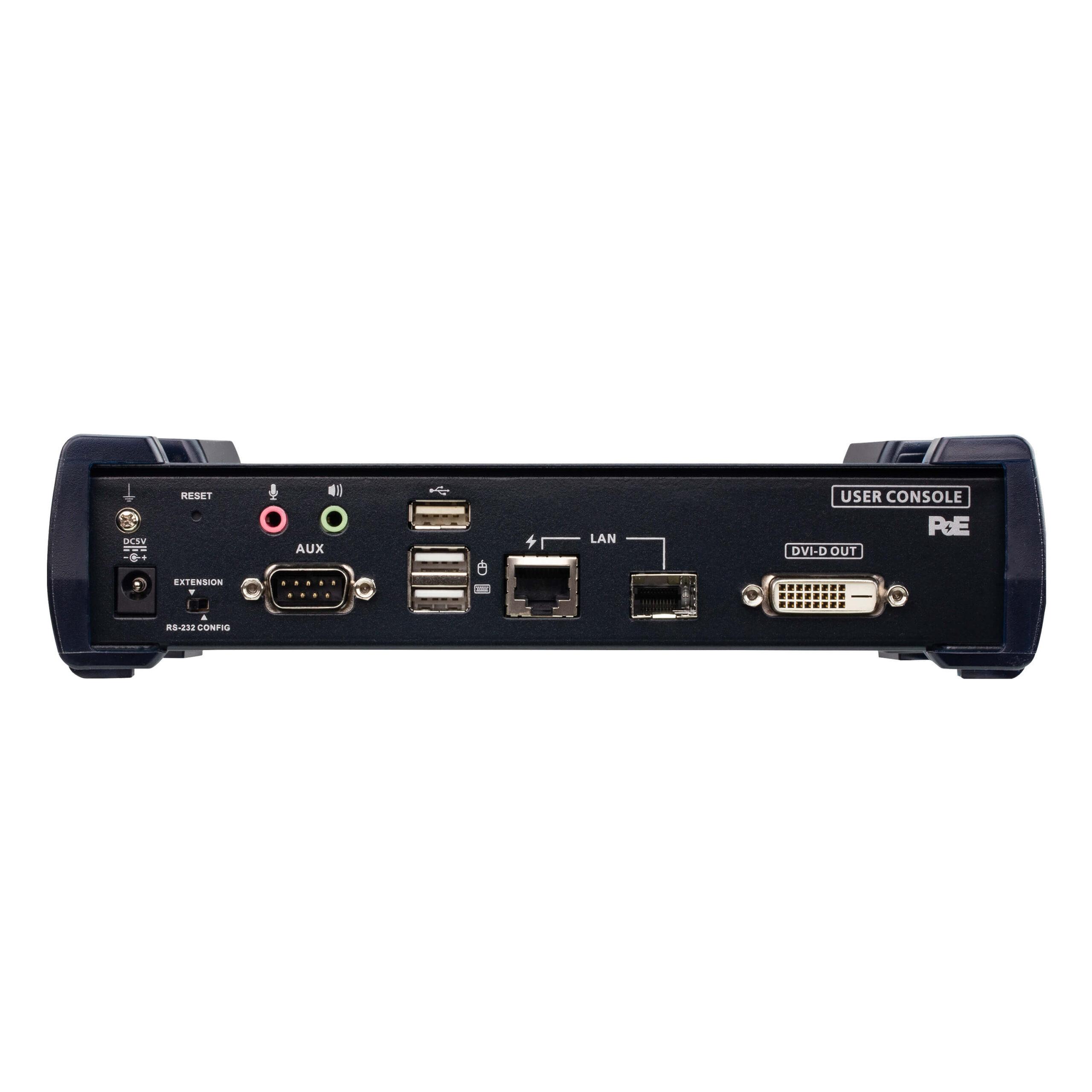 Estensore KVM over IP 2K DVI-D Dual Link con PoE