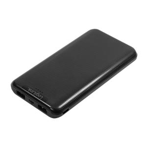 Power Bank 10000mAh Polimeri di Litio 2xUSB Nero