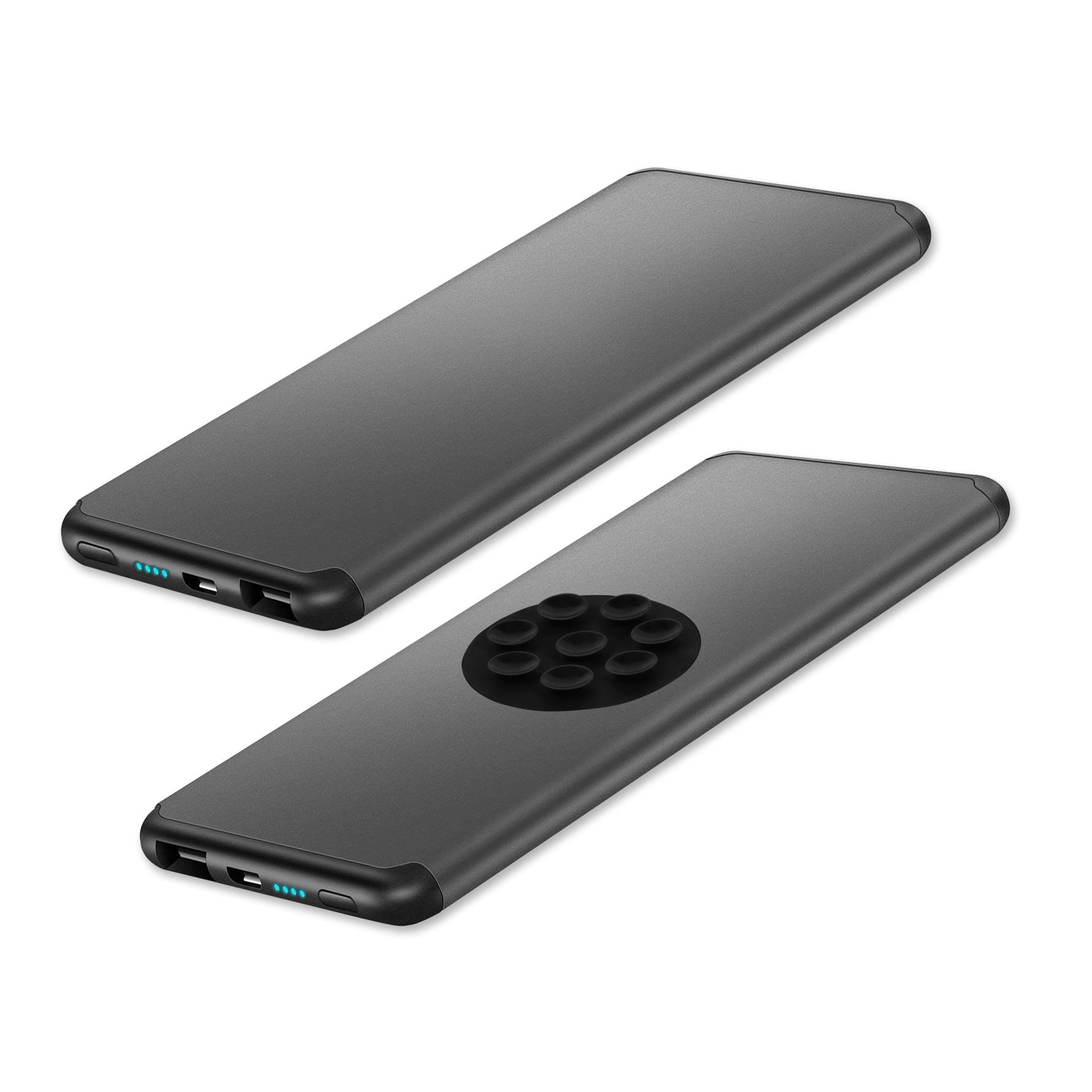 Power Bank 5000 mAh USB con Ventose Nero